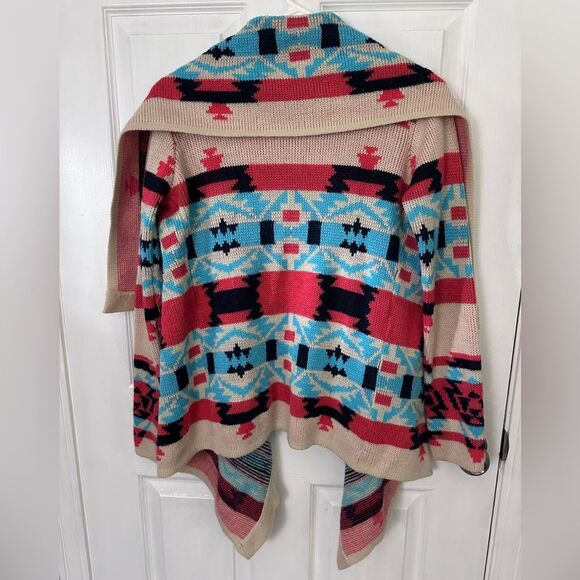Anthropologie Moon Collection Women Emily Aztec Tribal Cardigan Long Sleeve - Picture 6 of 6